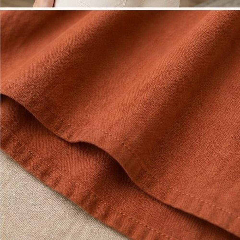 Rust Ruffle Blouse - Picture 6 of 6